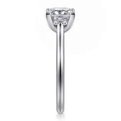 Outlet Gabriel & Co. Ericka - 14K White Gold Princess Cut Diamond Engagement Ring