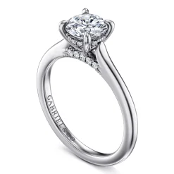 Gabriel & Co. Ericka - 14K White Gold Round Diamond Engagement Ring