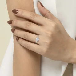 Gabriel & Co. Ericka - 14K White Gold Round Diamond Engagement Ring