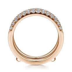 Online Gabriel & Co. Esmeralda - 14K Rose Gold Diamond Ring Enhancer - 0.5 ct