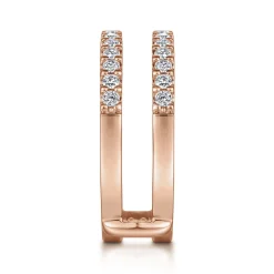 Online Gabriel & Co. Esmeralda - 14K Rose Gold Diamond Ring Enhancer - 0.5 ct