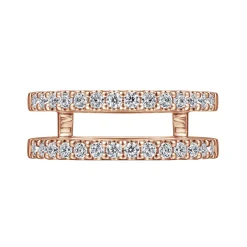 Online Gabriel & Co. Esmeralda - 14K Rose Gold Diamond Ring Enhancer - 0.5 ct
