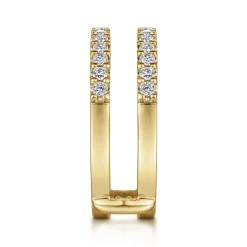Outlet Gabriel & Co. Esmeralda - 14K Yellow Gold Diamond Ring Enhancer - 0.5 ct