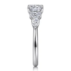 Discount Gabriel & Co. Estefani - 14K White Gold Cushion Cut Diamond Engagement Ring