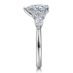 Discount Gabriel & Co. Estefani - 14K White Gold Pear Shape Diamond Engagement Ring
