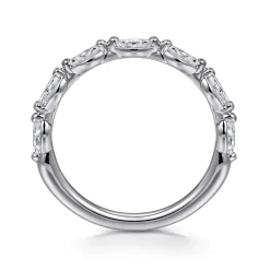 Online Gabriel & Co. Esther - 14K White Gold Marquise Diamond Anniversary Band - 0.5 ct
