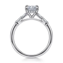 Online Gabriel & Co. Eva - 14K White Gold Radiant Cut Diamond Engagement Ring