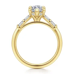 Hot Gabriel & Co. Eva - 14K Yellow Gold Marquise Shape Diamond Engagement Ring