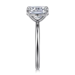Hot Gabriel & Co. Evelina - 14K White Gold Elongated Cushion Solitaire Diamond Engagement Ring