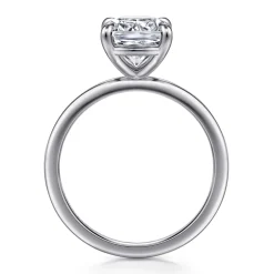 Hot Gabriel & Co. Evelina - 14K White Gold Elongated Cushion Solitaire Diamond Engagement Ring