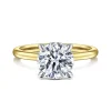 Outlet Gabriel & Co. Evelina - 14K White-Yellow Gold Round Solitaire Diamond Engagement Ring