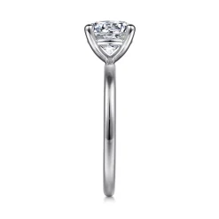 New Gabriel & Co. Evelina - Platinum Round Solitaire Diamond Engagement Ring