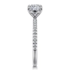 Gabriel & Co. Evelyn - 14K White Gold Cushion Cut Diamond Engagement Ring