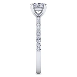 Clearance Gabriel & Co. Evelyn - 14K White Gold Cushion Cut Diamond Engagement Ring