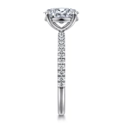Online Gabriel & Co. Evelyn - 14K White Gold Oval Diamond Engagement Ring