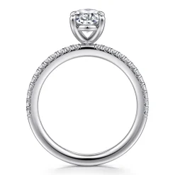 Online Gabriel & Co. Evelyn - 14K White Gold Oval Diamond Engagement Ring