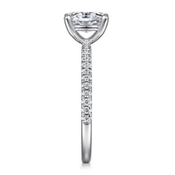 Clearance Gabriel & Co. Evelyn - 14K White Gold Oval Diamond Engagement Ring