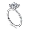 Outlet Gabriel & Co. Evelyn - 14K White Gold Princess Cut Diamond Engagement Ring