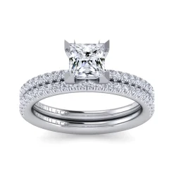 Hot Gabriel & Co. Evelyn - 14K White Gold Princess Cut Diamond Engagement Ring