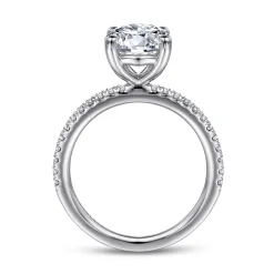 Clearance Gabriel & Co. Evelyn - 14K White Gold Round Diamond Engagement Ring