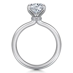 Hot Gabriel & Co. Evelynn - 14K White Gold Round Solitaire Diamond Engagement Ring