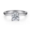 Best Gabriel & Co. Evelynn - 14K White Gold Round Solitaire Diamond Engagement Ring