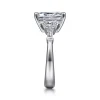Outlet Gabriel & Co. Everley - 18K White Gold Emerald Cut Five Stone Diamond Engagement Ring