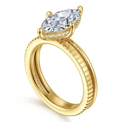 Online Gabriel & Co. Fabie - 14K Yellow Gold Compass Prong Marquise Diamond Engagement Ring