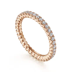 Discount Gabriel & Co. Faenza - 14K Rose Gold Diamond Eternity Band - 0.5 ct