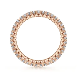 Discount Gabriel & Co. Faenza - 14K Rose Gold Diamond Eternity Band - 0.5 ct