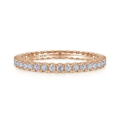 Discount Gabriel & Co. Faenza - 14K Rose Gold Diamond Eternity Band - 0.5 ct