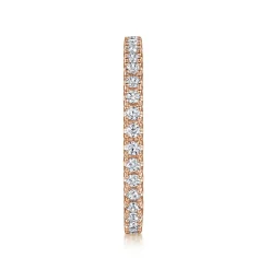 Discount Gabriel & Co. Faenza - 14K Rose Gold Diamond Eternity Band - 0.5 ct