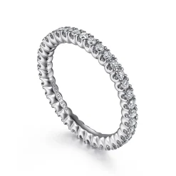 Gabriel & Co. Faenza - 14K White Gold Diamond Eternity Band - 0.5 ct