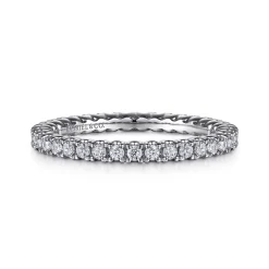 Gabriel & Co. Faenza - 14K White Gold Diamond Eternity Band - 0.5 ct