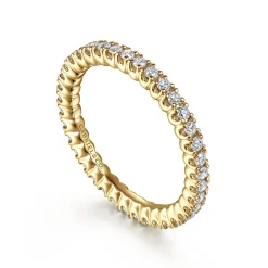 Hot Gabriel & Co. Faenza - 14K Yellow Gold Diamond Anniversary Band - 0.5 ct