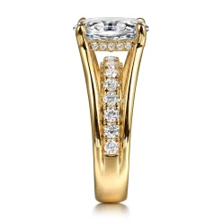 Online Gabriel & Co. Faith - 14K Yellow Gold Split Shank Oval Diamond Engagement Ring