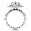 Online Gabriel & Co. Felicity - 14K White Gold Elongated Cushion Halo Diamond Engagement Ring
