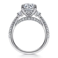 Gabriel & Co. Finian - 14K White Gold Diamond Engagement Ring