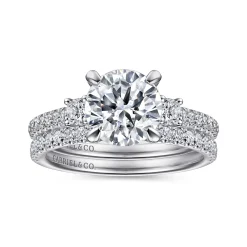 Gabriel & Co. Finian - 14K White Gold Diamond Engagement Ring