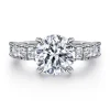 Sale Gabriel & Co. Fleure - 14K White Gold Round Diamond Engagement Ring