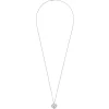 Discount Gabriel & Co. Floral - 30 inch 925 Sterling Silver Floral Inlay Heart Pendant Necklace