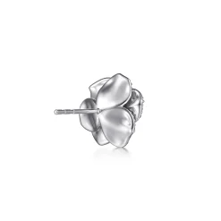 Sale Gabriel & Co. Floral - 14K White Gold Diamond Floral Stud Earrings