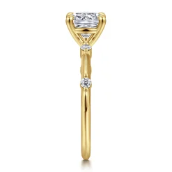 Gabriel & Co. Frances - 14K Yellow Gold Cushion Cut Diamond Engagement Ring