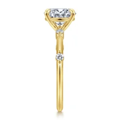 Hot Gabriel & Co. Frances - 14K Yellow Gold Oval Diamond Engagement Ring