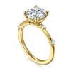 Clearance Gabriel & Co. Frances - 14K Yellow Gold Round Diamond Engagement Ring