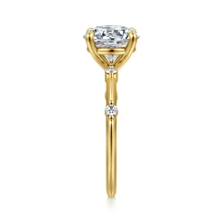 Clearance Gabriel & Co. Frances - 14K Yellow Gold Round Diamond Engagement Ring