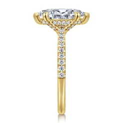 Hot Gabriel & Co. Franka - 14K Yellow Gold Marquise Shape Diamond Engagement Ring