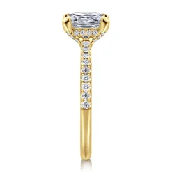 Discount Gabriel & Co. Franka - 14K Yellow Gold Princess Cut Diamond Engagement Ring