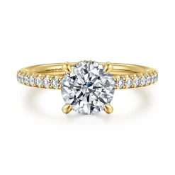 Online Gabriel & Co. Franka - 14K Yellow Gold Round Diamond Engagement Ring
