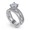 Online Gabriel & Co. Gene - 14K White Gold Round Diamond Engagement Ring